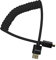 KONDOR BLUE 30cm Coiled Micro-HDMI to HDMI Cable Black (60cm Extended)