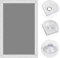 OBdeco Thermo Rollo 100% Verdunkelung Sonnenschutz Verdunkelungsrollo für Velux-Dachfenster Hitzeschutz ohne Bohren mit Saugnäpfen Grau 76x115cm für P08/408