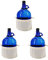 Albert's Premium Selection 5 Liter Henkelflasche/Glasballon, blau, inkl. Deckel und Baumwollbeutel (3)