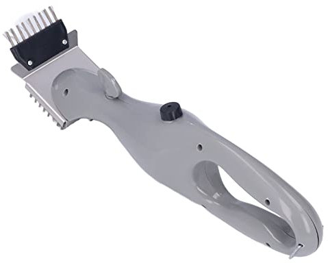 01 02 015 Nettoyeur de Gril de Barbecue Brosse en Acier Inoxydable Fonctionnement Manuel Grille en céramique de 37 cm / 14,6 Pouces pour Brosse de Gril à Vapeur en Fonte Grille de Barbecue