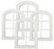 Harilla 4X Puppenhausfenster /12 Puppenhausmöbel Und Exquisite Weiße Fenster Im Europäischen Stil für 1:12 Puppenhaus
