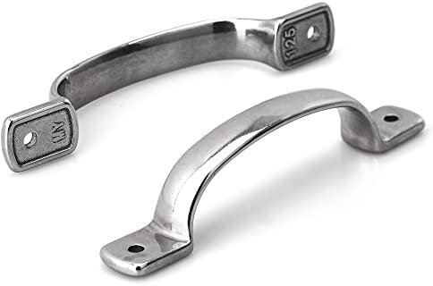 2 x Boots-Haltegriffe, Edelstahl, 14,5 cm, robuster Marine-Tür-Haltegriff, Marine-Schiene, Haltegriff für Marine-Yacht