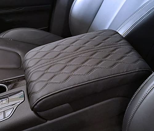 LUMoony Universal Auto Mittelkonsole Armlehne Schutz Armlehnenbezüge Auto Armlehnenbox Pad PU Leder Polster Auto Decor Zubehör Auto Armlehne Sitz Box Abdeckung Armlehnenkissen