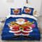 YURKO 135X200Cm Bettwäsche 135X200 3Teilig Mit 2 Kissenbezügen 80X80Cm Kein Bügeln Weihnachten Weihnachts Wintermotiv Weihnachtsmotiv Santa Bettwäsche Teenager Polyester Baumwolle