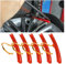 CGEAMDY 5PCS Auto Reifenwechsler Schutz, Reifen Radwechsel Edge Savers Tool, Schutz bei der Reifenmontage, Reifenwechsel Felgenschutz, Motorrad Felgenschützer (Rot)