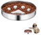 Gamelle Anti Glouton Chien Chat - Inoxydable Antidérapant d'alimentation Lente Favorise Une Et Digestion pour Petits Animaux de Compagnie, Moyens et Grands, 21x4 cm