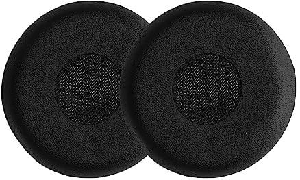 kwmobile 2X Ohrpolster kompatibel mit Jabra Evolve 20 / 20se / 30 / 30II / 40/65 Polster - Kopfhörer Polster aus Kunstleder für Over Ear Headphones