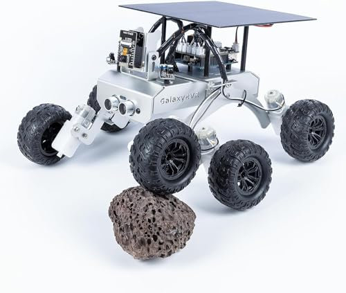 SUNFOUNDER GalaxyRVR Mars Rover Kit Robot vidéo Intelligent Compatible avec Arduino UNO R3 avec ESP32 Cam pour visuels FPV en Temps réel, Carte R3 et Piles Rechargeables incluses