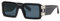 Philipp Plein Herren Spp129m Sonnenbrille, Schwarz (Shiny Black), 54
