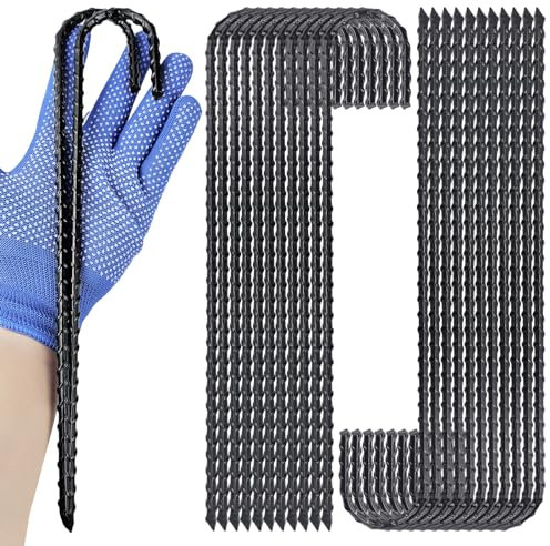 EISENSP 12 Inch J-Hook Rebar Stakes, Heavy Duty Ground Stakes Anti-Rust Tent Stakes Heavy-Duty Ground Anchors for Chainlink Fence, Garden Dog Fence, Sports nets, Camping, Etc (20 Pack)