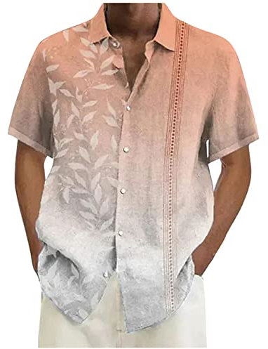 Chemise Hawaienne Homme Chemise Homme Lin Chemise Hawaienne Homme Chemise Coton Homme Chemise Noir Chemise Homme Rose Chemise À Carreaux Homme Chemise Homme Noir Chemisette Orange 2XL