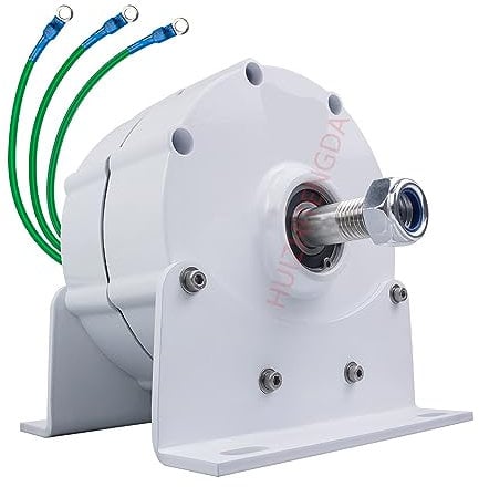 HUIZHITENGDA 12000W 110 V/220 V 3 Phase Permanente Lichtmaschine, Dauermagnet Elektromotor DIY AC AC -Lichtmaschine Für Hydro -Windkraftanlagen (Mit Basis),220v