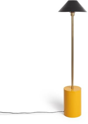 LEDKIA LIGHTING Stehlampe aus Metall Brijesh Gelb E27
