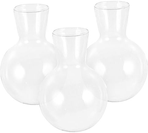 Kisangel Vase en Verre Transparent avec Cadre en Bois Pots de Fleurs Vase à Fleurs Pot de r Interieur jardinière en Verre Terrarium végétal à Haute teneur en Borosilicate