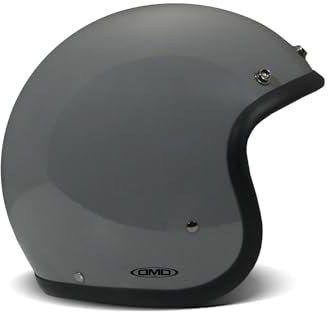 DMD Retro Crayon Grey Open Face Helm Jethelm Motorradhelm ECE22.06, XXL