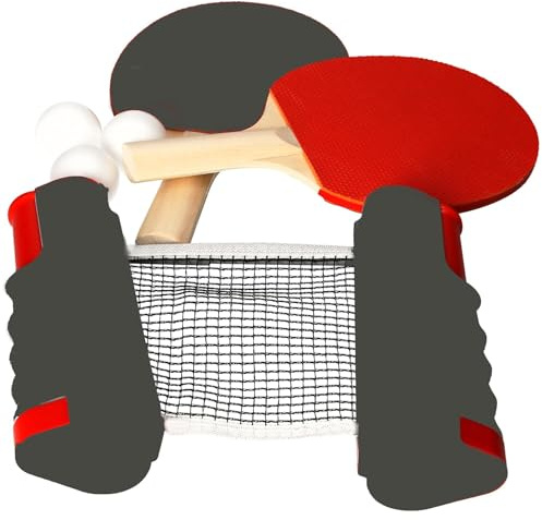 A2Z Portable Table Tennis Set Retractable Table Tennis Net 3 Ping Pong Balls Compact Storage Case Great Gift For Trainer Adults Kids Indoor Outdoor Game