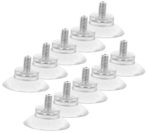 SOLUSTRE 10stücke Saugnäpfe Mit Schrauben Transparente Pvc Für Fenster Auto Badezimmer Und Mehr Vielseitige Anwendung Für Glatte Oberflächen