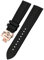 IRFKR FKM-Armband 19 mm 20 mm 21 mm 22 mm für Vacheron Constantin, buntes weiches Fluorkautschuk-Uhrenarmband mit Schmetterlingsverschluss(Black rose,19mm)