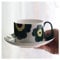ZDEZHI Becher Retro Nachmittagstee Blumenteetasse Teetasse und Untertasse im japanischen Stil Set mit handbemaltem Muster Kaffeetasse