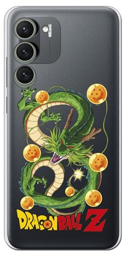 Personalaizer Original-Schutzhülle für Samsung Galaxy A14 4G / 5G, Design Dragon Ball Z, Shenron und Dragonballs, Silikon, transparent, flexibel