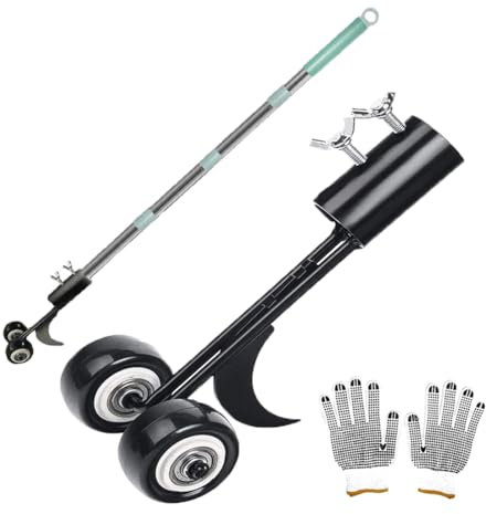 MiaoMa Weeding Tools for Garden,125cm upgraded Long Handled Weeder Without Kneeling,Hook Weeding Tool for Block Paving,Patio Weeder Tool Set with Wheels for Driveways, Decks,Sidewalks,Patios,Vegeta