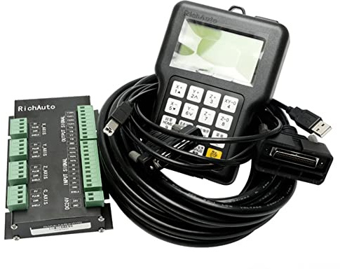 Jrudjsnhhty CNC Controller Motion Controller Remote for RichAuto A11 CNC Controller A11S A11E A11C for CNC Engraving Cutting English