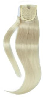 Women Blond Real Natural Hair Ponytail Human Extensions Remy Clip On Daily(20inch 50g)