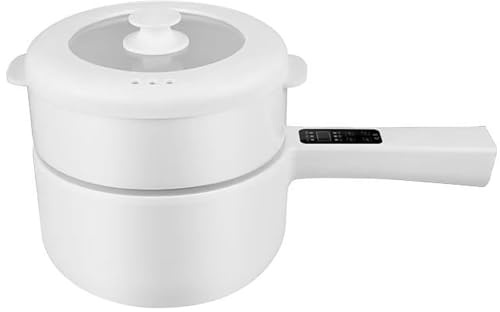 Electric Hot Pot Car Electric Pot, 12V Small Rice Cooker, Multifunctional Wok with Steam Rack & Lid, Non-Stick Liner for Travel, Camping and Picnics,12V