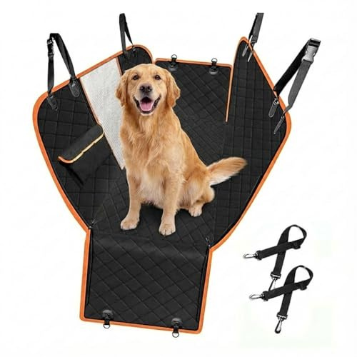 DAHJSD Hundedecke Auto Rückbank für Citroen DS3 Cabrio Crosback 2012-2018/C3 2004-2020 – Autoschondecke Hund Rücksitz mit Seitenschutz, rutschfest Strapazierfähig, Rückbankschutz