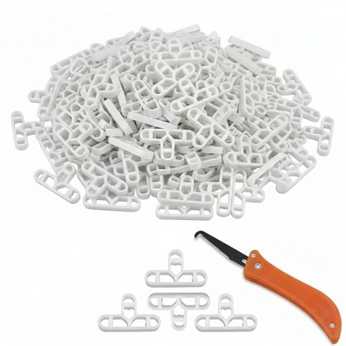 200pcs Tile Spacers 10mm, Brick Spacers is T-Shape Joints Plastic, for DIY Paving Tiling Wall Tiler Garden Slabs Tile Leveling System Tool