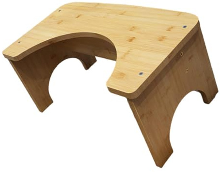 MAGICLULU Tabouret de Toilette avec Équilibre Stable Stable et Sûr en Bois Style Simple pour Garçon et Filles et Toute la Famille pour Salle de Bain