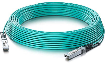 10Gtek® 10Gb/s SFP+ Active Optical Cable (AOC) 10-Meter, Compatible for Cisco SFP-10G-AOC10M, Ubiquiti, Netgear, D-Link, TP-Link, Zyxel, Qnap NAS, Mikrotik, Open Switch…