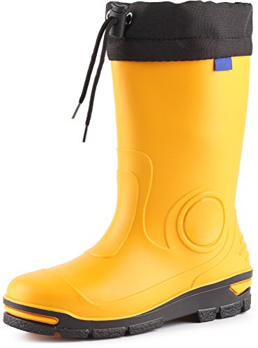 Ladeheid Gummistiefel Kinder mit Schnürung Hohe Regenstiefel für Jungen und Mädchen Bequeme, rutschfeste und federleichte Regenschuhe für alle Jahreszeiten LARB014