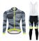 Moxilyn Radtrikot Herren LangarmAnzüge Radtrikot Set Radfahren Kleidung Winddicht Langärmliges Fahrradtrikot Hose mit 9D Gel Sitzpolster Sport & Freizeit MTB Radtrikot für Herbst