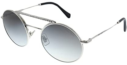 Miu Miu Damen 0MU 52VS Sonnenbrille, Silver/Grey Shaded, 50