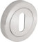 Designer Levers - Door Lock Keyhole - Door Escutcheon - Screw-on Rose - Brushed Nickel - 1 Pair - Fixings Included