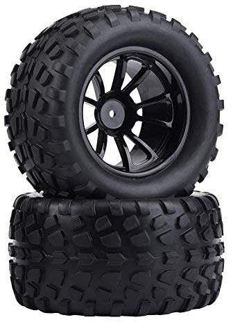 RC Reifen, 4-teiliges Gummireifen Set mit 10-Loch Design, 1:10 Scale Reifen, hohe Traktion und Stabilität for RC Modellbau Hobbyisten, Offroad Einsätze, Wettbewerbe und Alltag Nutzung