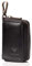 MATADOR Mini Pochette Rangement - Sac pour Clef en Cuir Véritable | Etui à Clé avec Femeture Éclair YKK en Métal et Mousqueton | Porte Clés Protection Organiseur avec Boîte Cadeau Elegant Nappa Noir