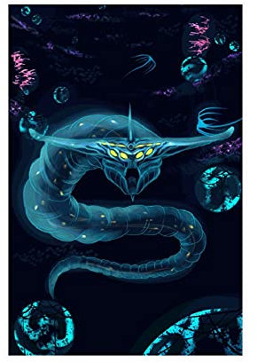 LINYUYI Subnautica 6 Leinwand-Poster, Wandkunst, Dekor, Druck, Bild, Gemälde für Wohnzimmer, Schlafzimmer, Dekoration, Rahmen: 30 x 45 cm