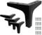 Cjueiom 13cm / 5 Inch Furniture Legs, Black Metal Triangle Feet for Sofa, Couch, Table, Cabinet, Ottoman, Modern Replacement Legs, 4Pcs