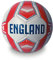 Mondo Sport - Pallone da Calcio Cucito ENGLAND, Misura 5, 400 g, Colore Bianco, Rosso - 23017