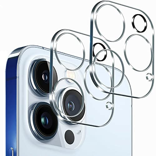 Mixroom - 2 films appareil photo pour iPhone 13 PRO / 13 PRO Max anti-tache 3D Full en verre trempé dureté 9H installation facile