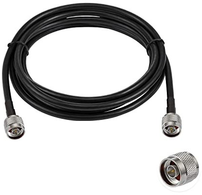 Vecys N Male to N Male Low Loss Coaxial Cable RG58 10FT/3M for 3G 4G 5G LTE Antenna Ham Radio GPS WiFi