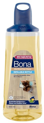 Bona Premium Spray Mop Cartridge, Oiled Wood Floor Cleaner, for Oiled Wooden Floors, 850ml