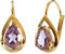 Boutons Ohrringe Amethyst violett lila Tropfen 333 Gold Gelbgold Damen