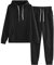 Druck Pullover Hoodie Jogginganzug Damen Streetwear Hausanzug Trainingsanzug 2 Teilig Mit Kapuze und Taschen Kapuzenpulli solide Hoodie Sweatshirt Damenanzug Freizeitanzug