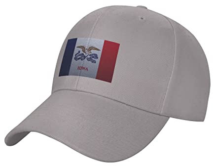 321 Basecap Flagge Von Iowa-Strickeffekt Baseball Cap Casual Sportkappe Uv-Schutz Sport Mütze Für Erwachsene Erwachsenen Sport