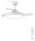 CREATE / WIND CLEAR M/Ventilador de techo con luz blanco con mando / 40W, Ø108 cm, temporizador, 6 velocidades, aspas retráctiles, 3 temperaturas de luz, función verano-invierno