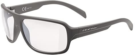 Cratoni Sonnenbrille C-Ice NXT photochr. Coffee matt, Glas transp., Silber versp., 121912H5