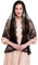 FakeFace Hochzeit Brautschleier, Spitzenschleier Kopfbedeckung Schal, Katholische Mantilla Kirche Schleier Muslimisches Kopftuch, für Braut Kirche Halloween Cosplay Party, 150cm (Schwarz-150cm lang)